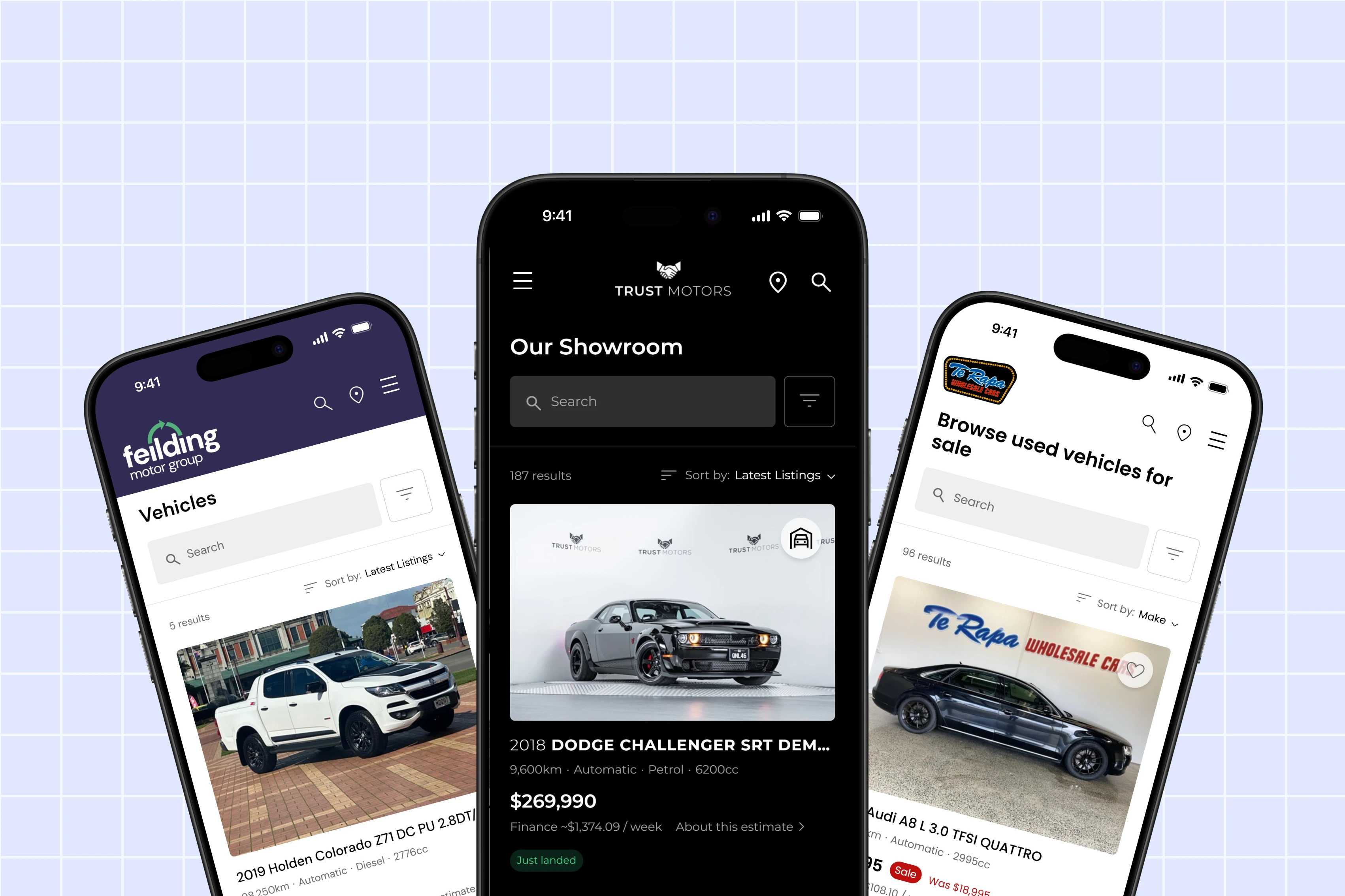 White label website template for car dealerships