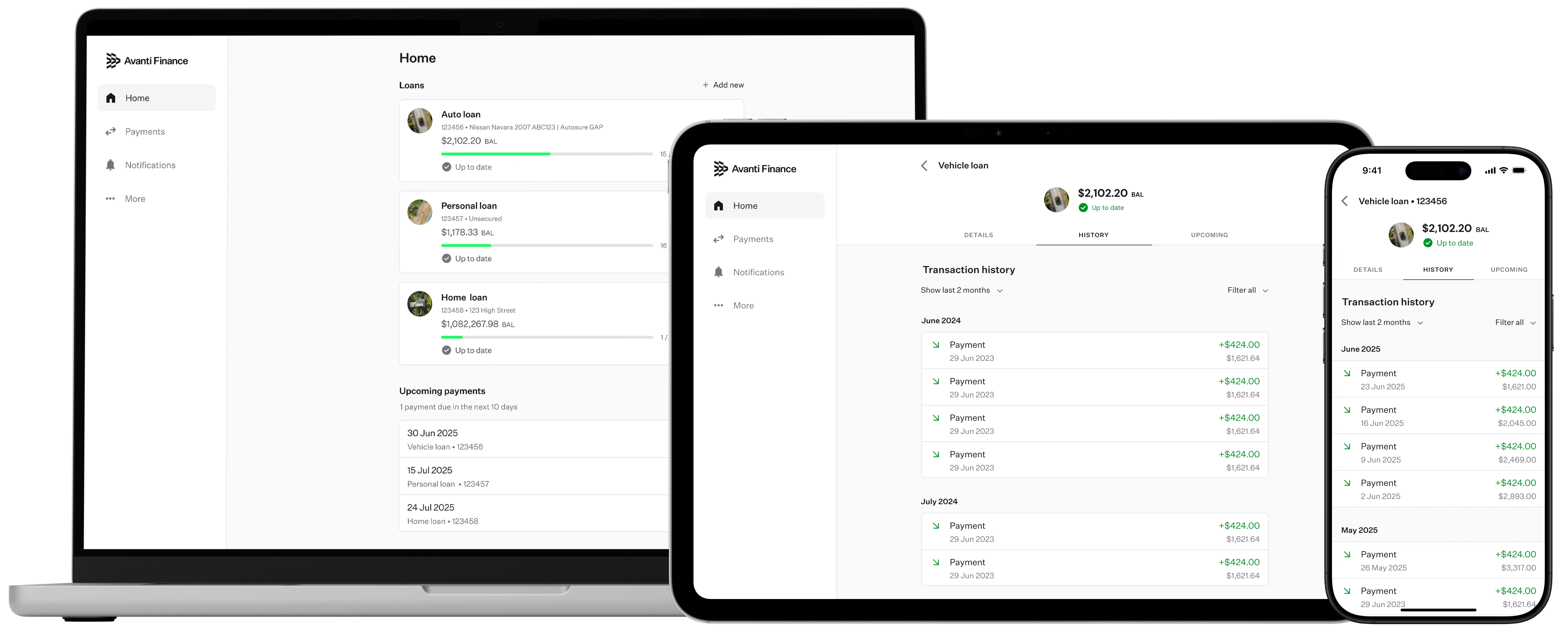 Avanti Customer App Multi-Device