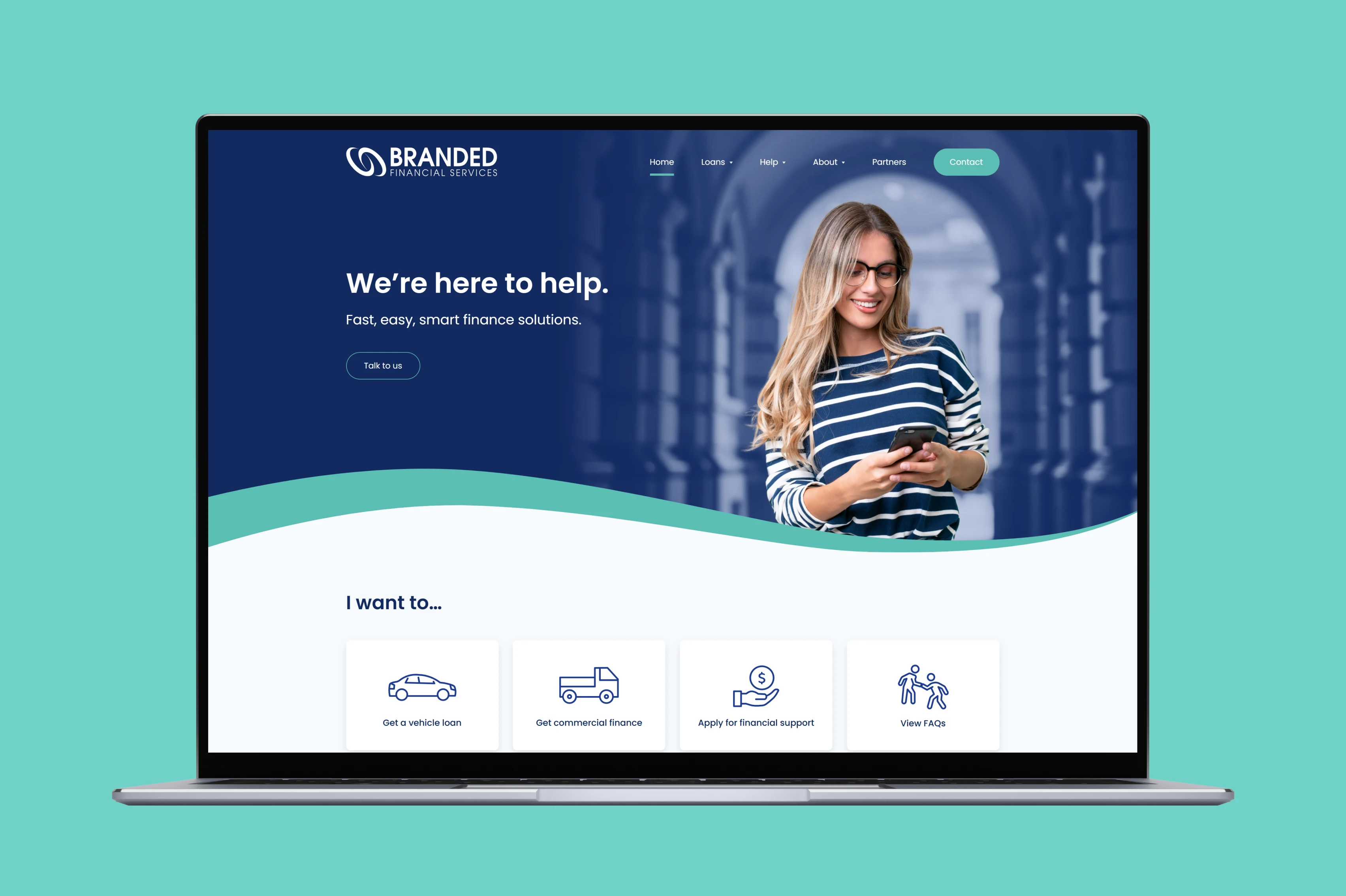 Branded Finance Website preview